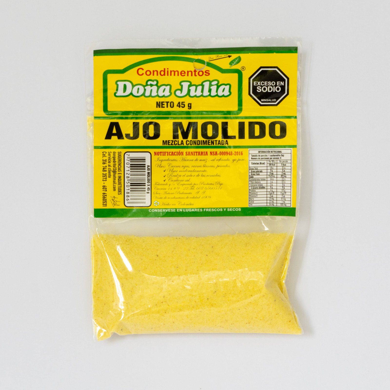 Ajo-molido-45g