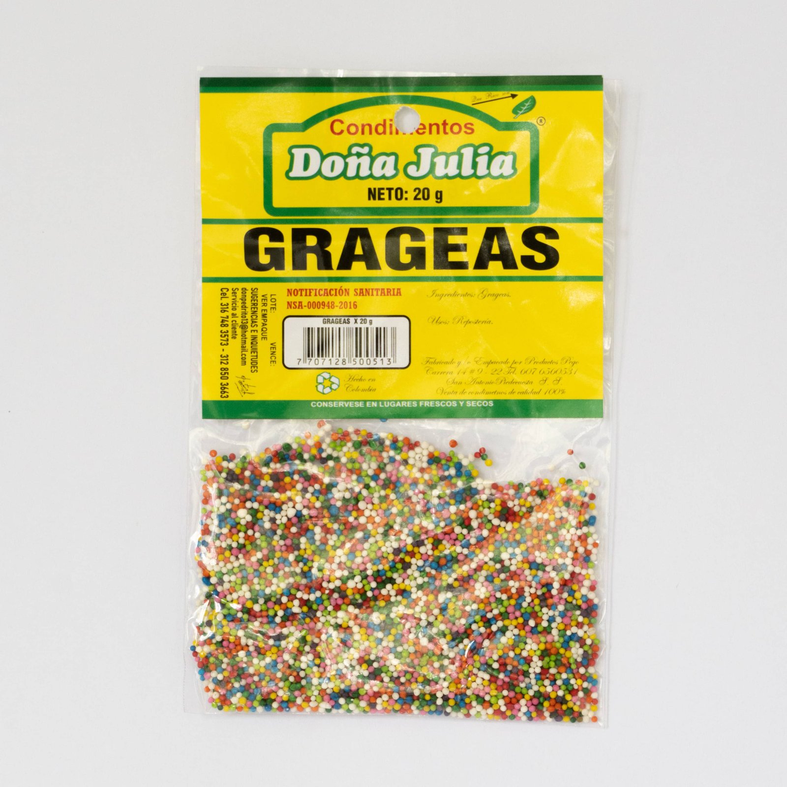Grageas-20g